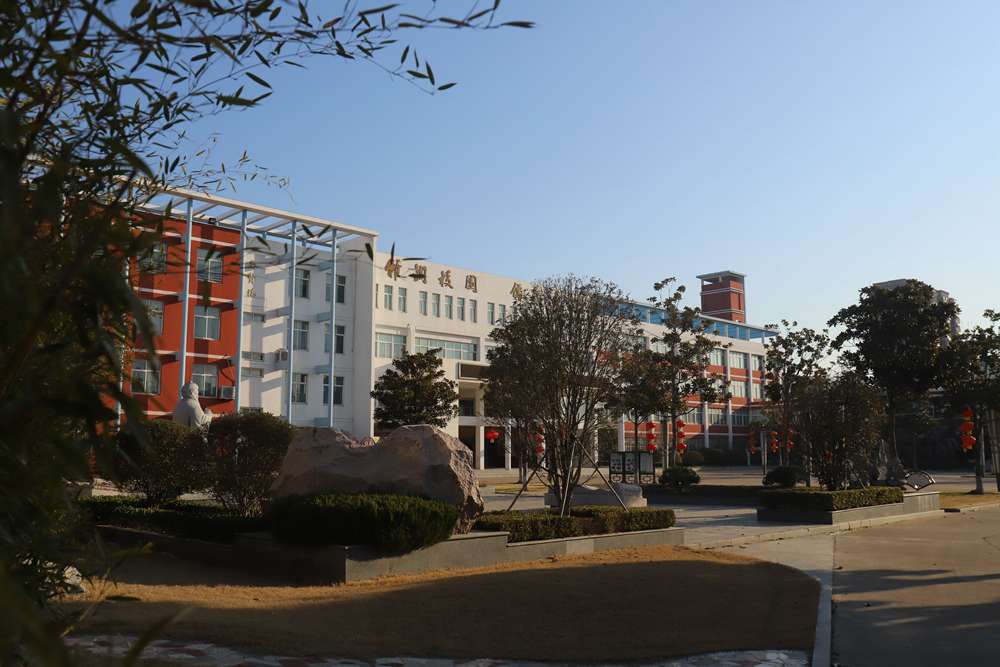 黄海路小学:春风贺喜无言语 排比花枝满校园