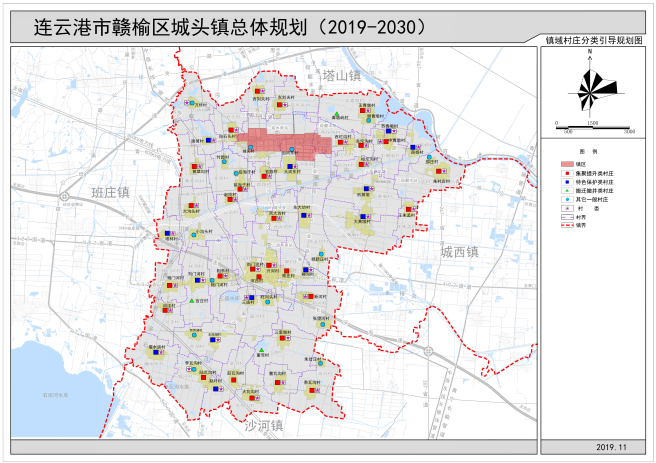 赣榆乡镇分布图片