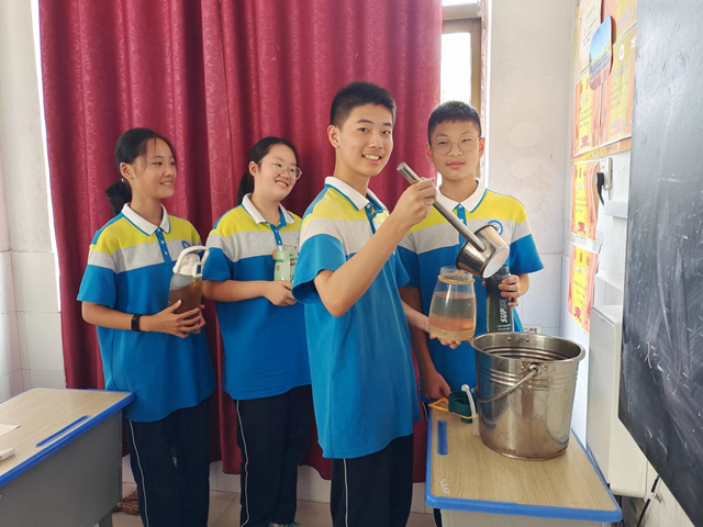 赣榆初级中学助力双减一碗绿豆汤让托管清凉一夏