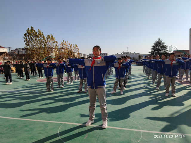 操练意志动出健康赣榆初级中学举行秋季广播操比赛