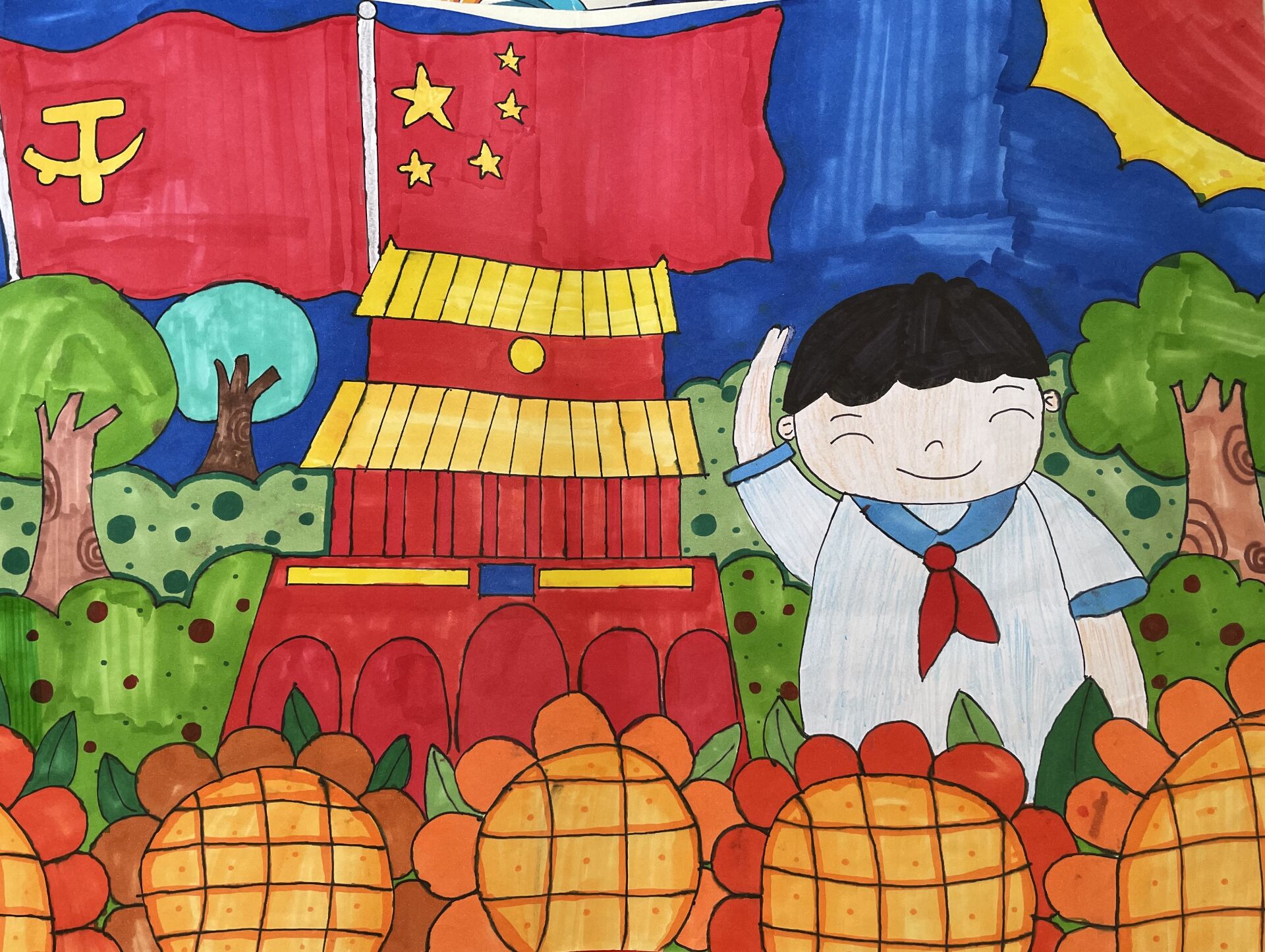 班庄小学:童心向党 我与祖国共成长 - 赣榆教育在线