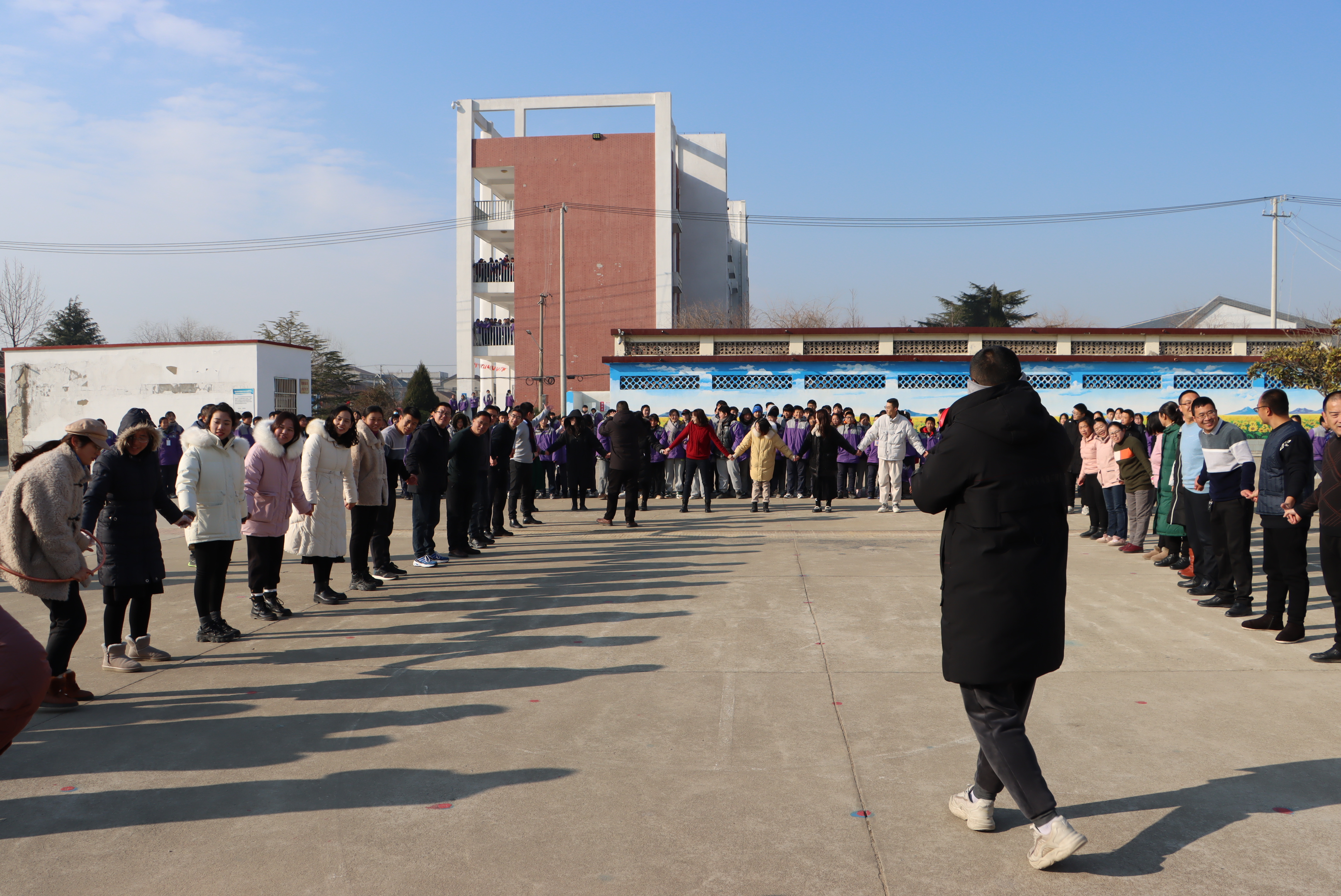 城头初中庆元旦迎新年争做四有好教师