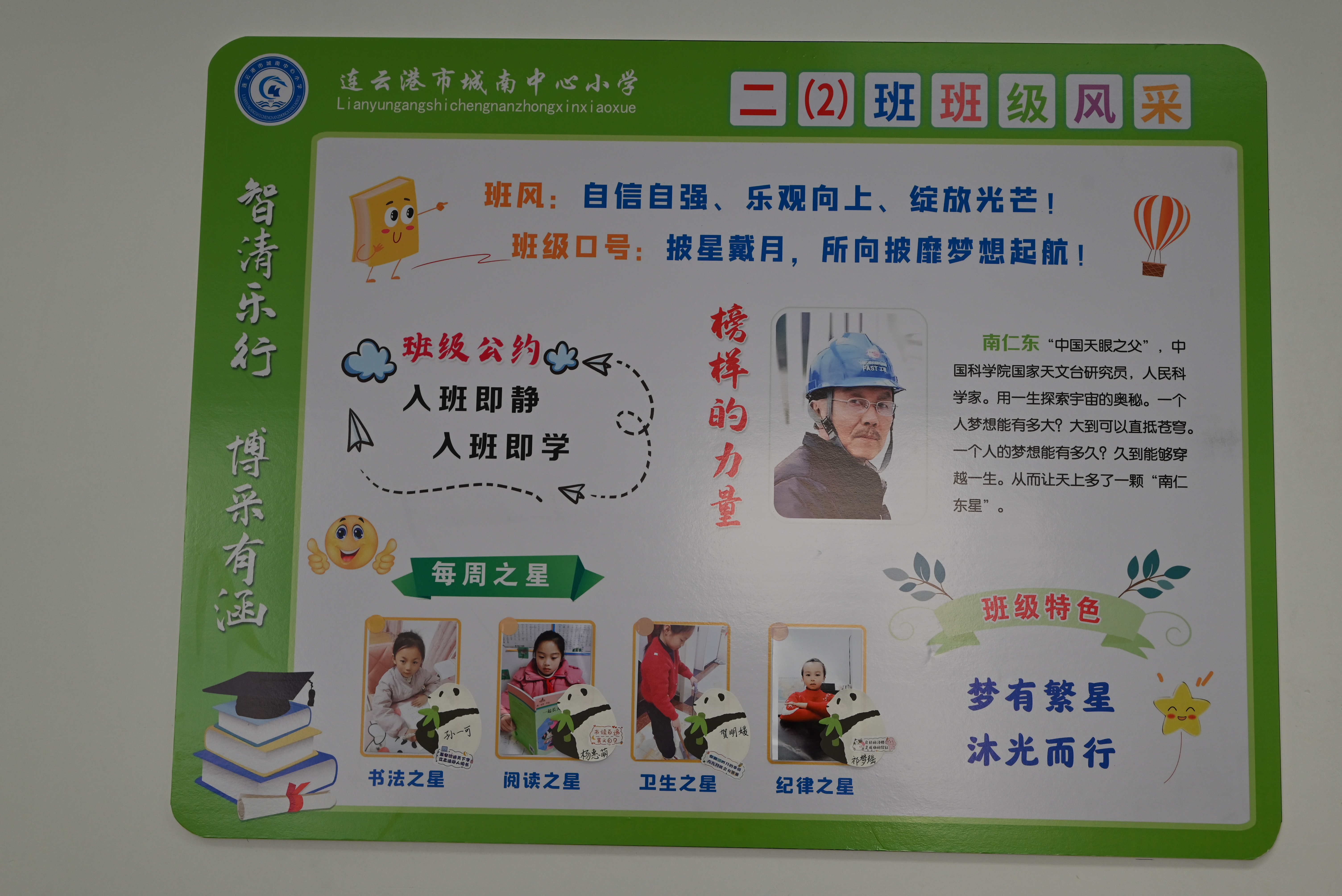 在评比过程中,各班级通过黑板报,手抄报,照片墙等多种形式,展示了班级