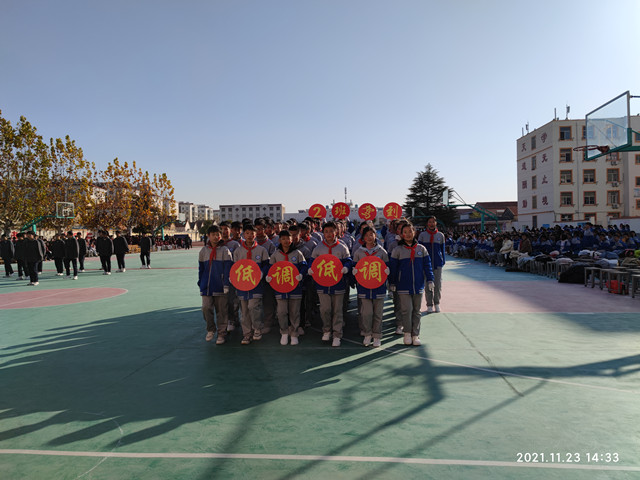 操练意志动出健康赣榆初级中学举行秋季广播操比赛